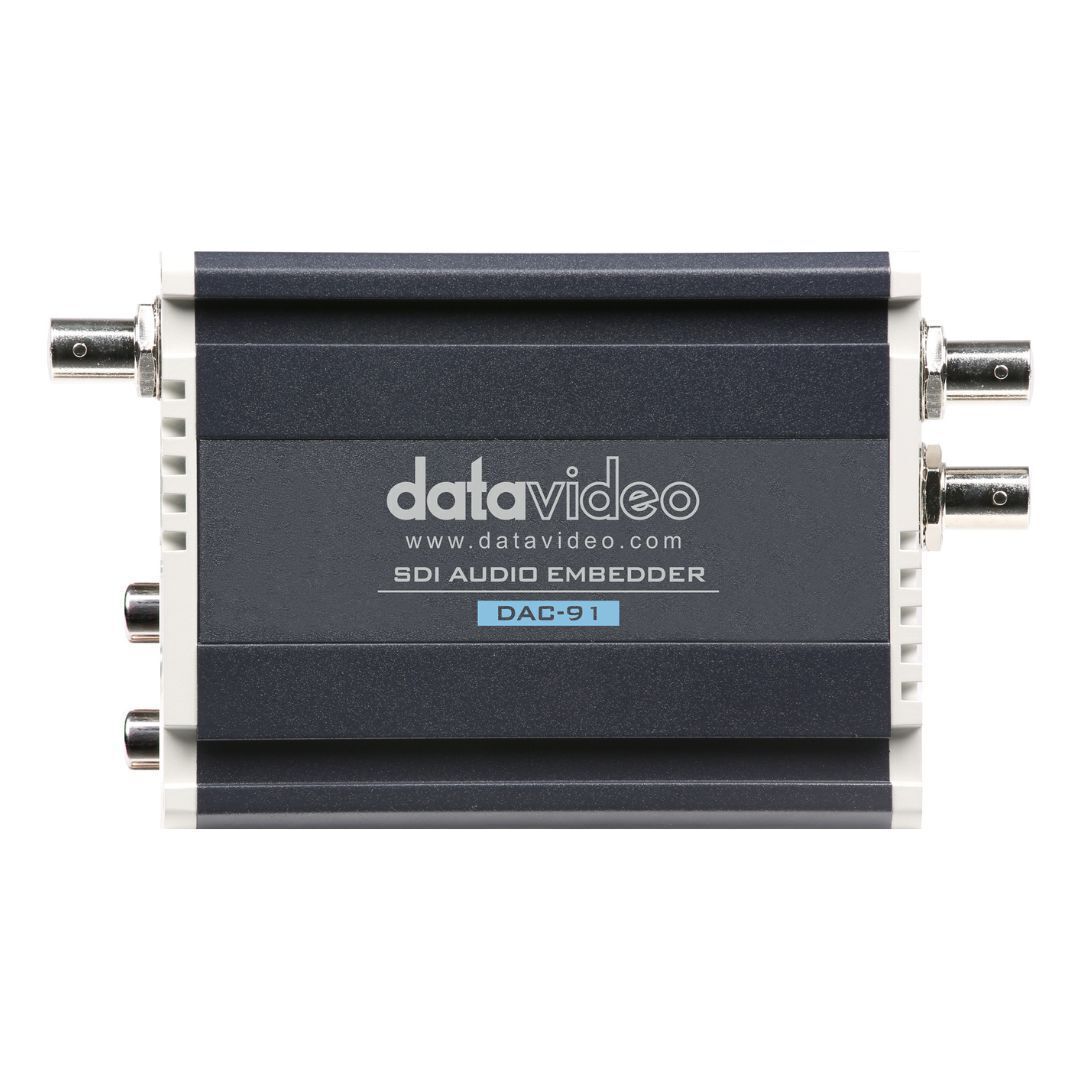 Datavideo DAC-91 2-Channel SDI Analog Audio Embedder with Audio Level Indicator Display