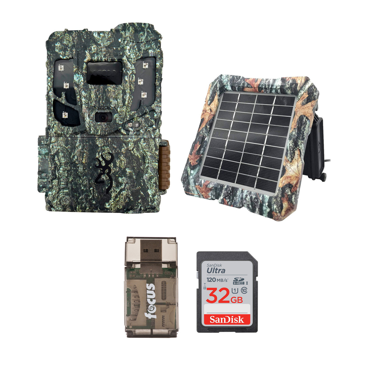 Browning Pro Scout Max Extreme HD Cellular Trail Camera with 32GB Memory Card, Reader & Solar Power