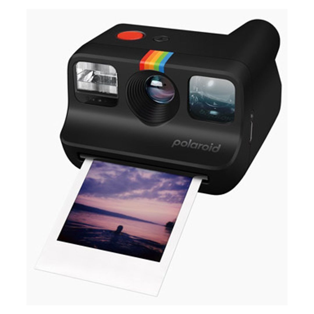 Polaroid Go Generation 2 Instant Camera with Selfie Mirror, Self-Timer, and Double Exposure (Black)
