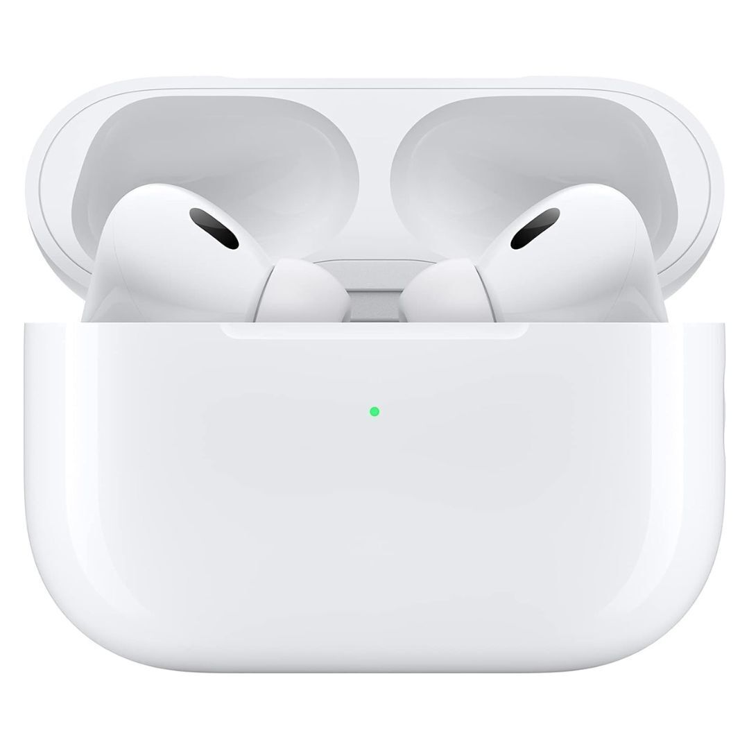 Apple AirPods Pro (2nd Generation) Wireless Ear Buds with USB-C Charging and Adaptive Audio (White)