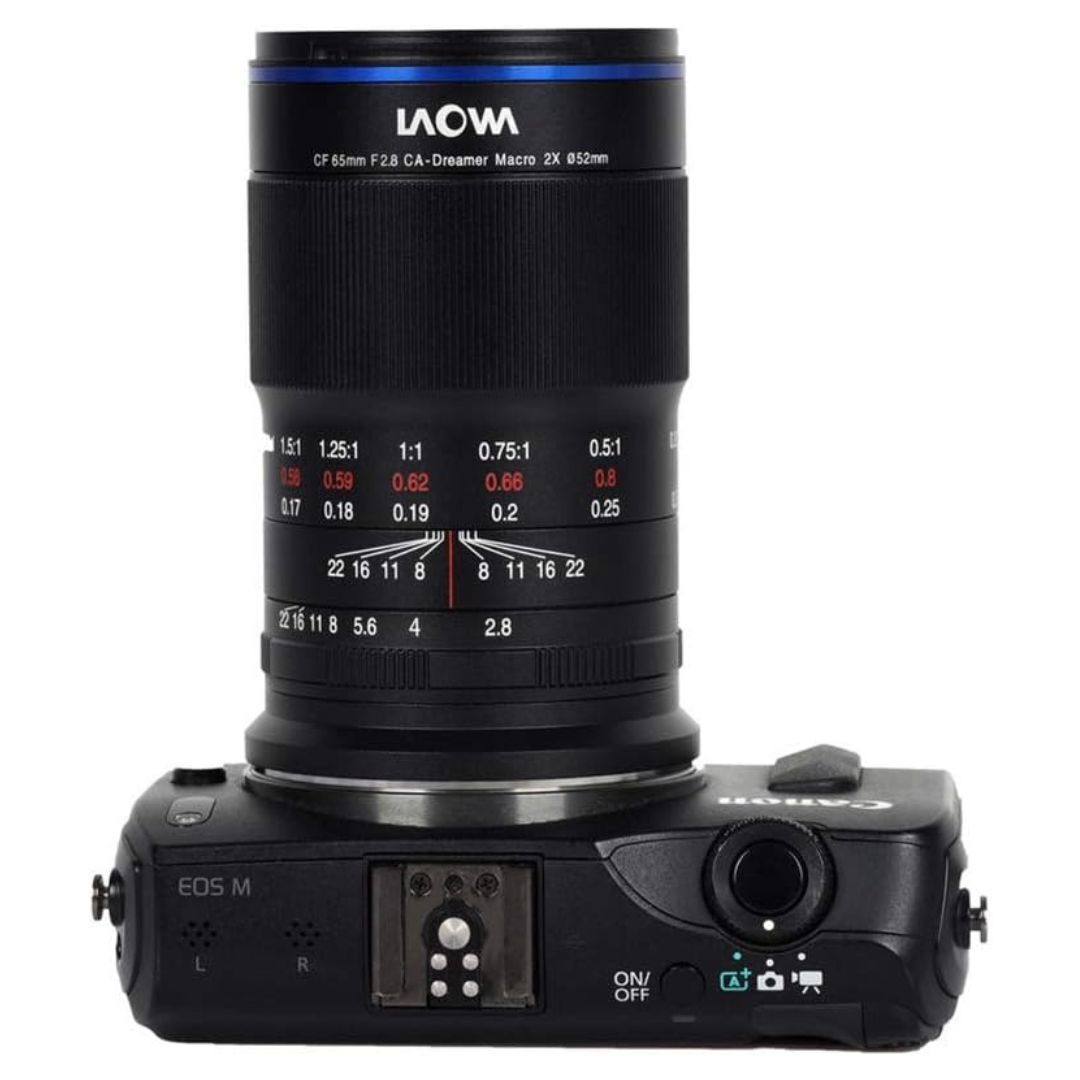 Laowa 65mm F/2.8 2X Ultra Macro APO Manual Lens with 2 to 1 Maximum Magnification (Canon EF-M)