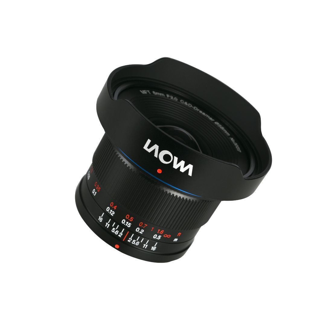 Laowa 6 mm f/2 Zero-D MFT Ultra-Wide Lens with 121.9-Degree Wide-Angle View and Large Aperture