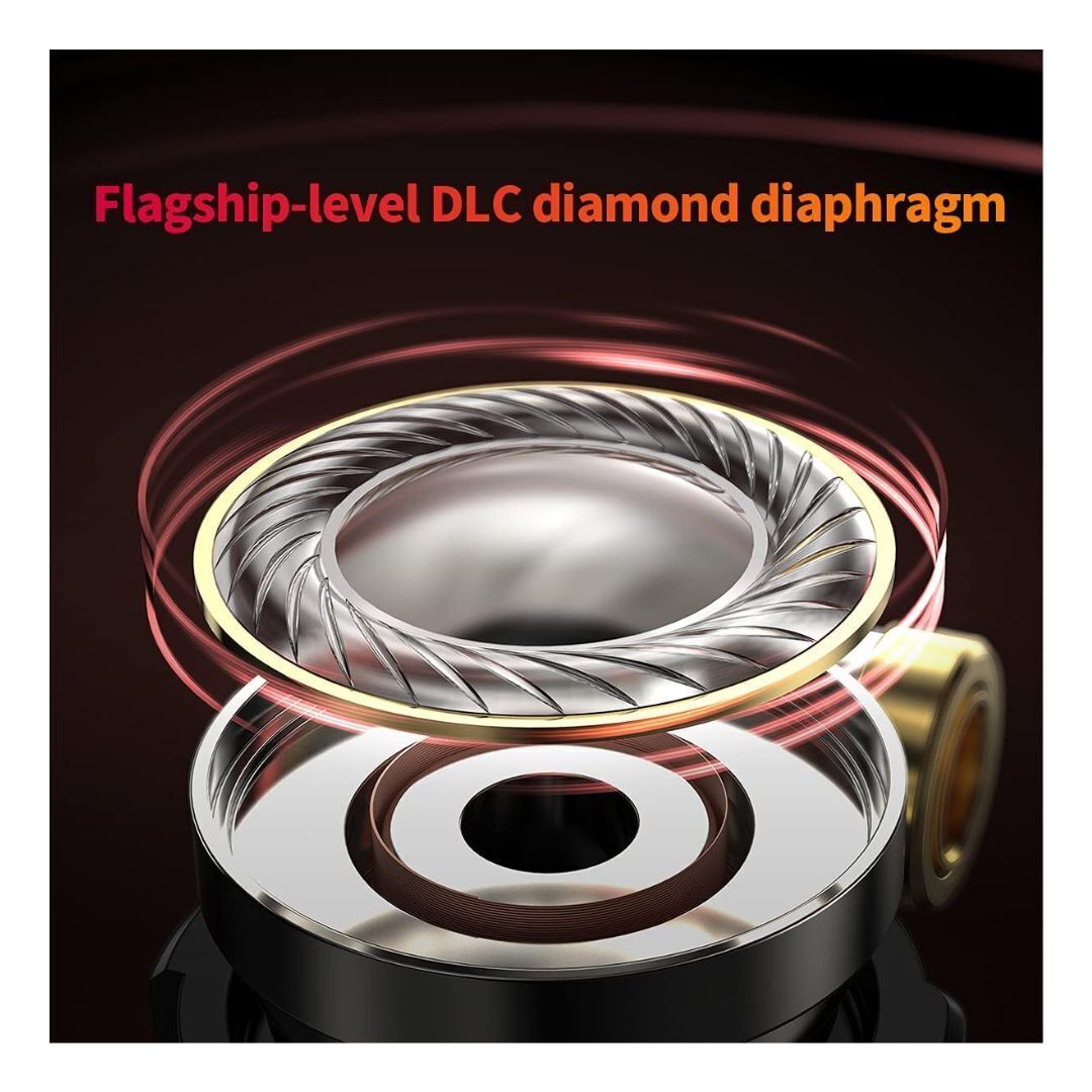 FiiO FIIOFD3PRO Dynamic In-Ear Monitor Earphones - Dlc Driver & Cable Set