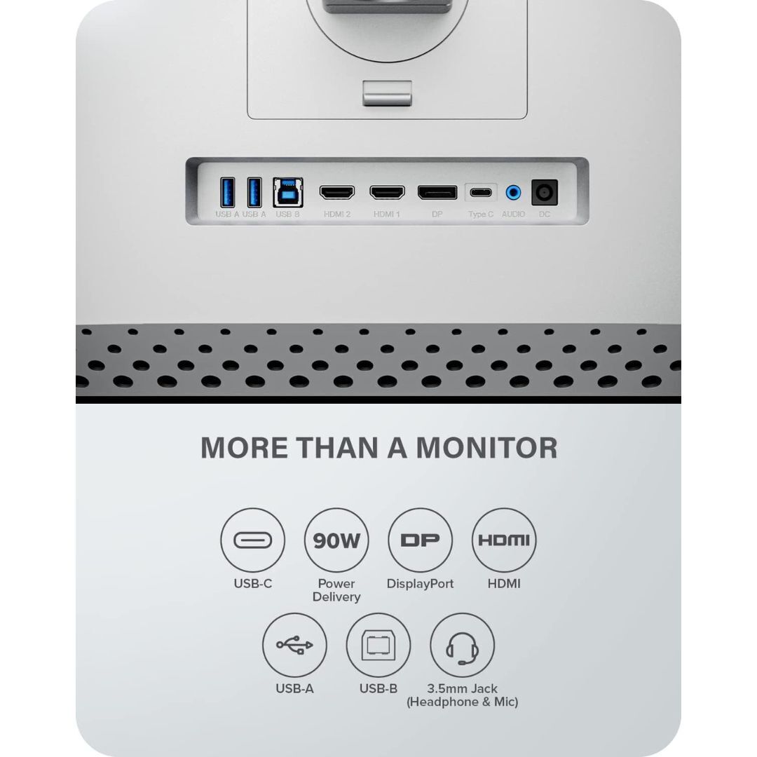 Alogic Clarity 27-Inch UHD 4K Monitor with 8-in-1 Hub, IPS Panel, 600 HDR, and Wall Mountability