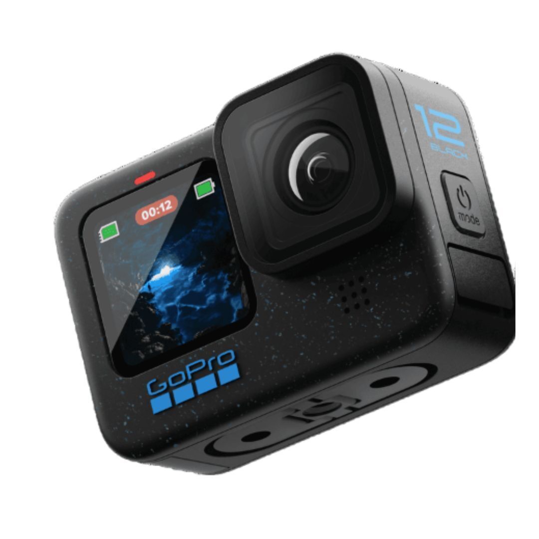GoPro HERO12 Black Camera with Accessories Bundle, 5.3k Image Quality, and 4k Video Resolution