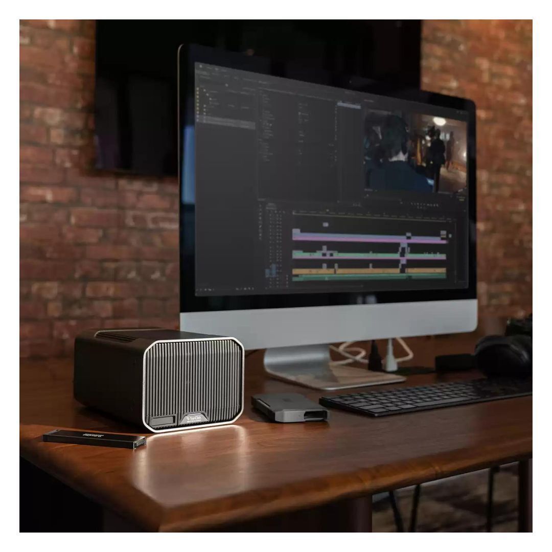 SanDisk Professional G-RAID MIRROR External Hard Disk Drive with PRO-BLADE SSD Mag Slot (36TB)