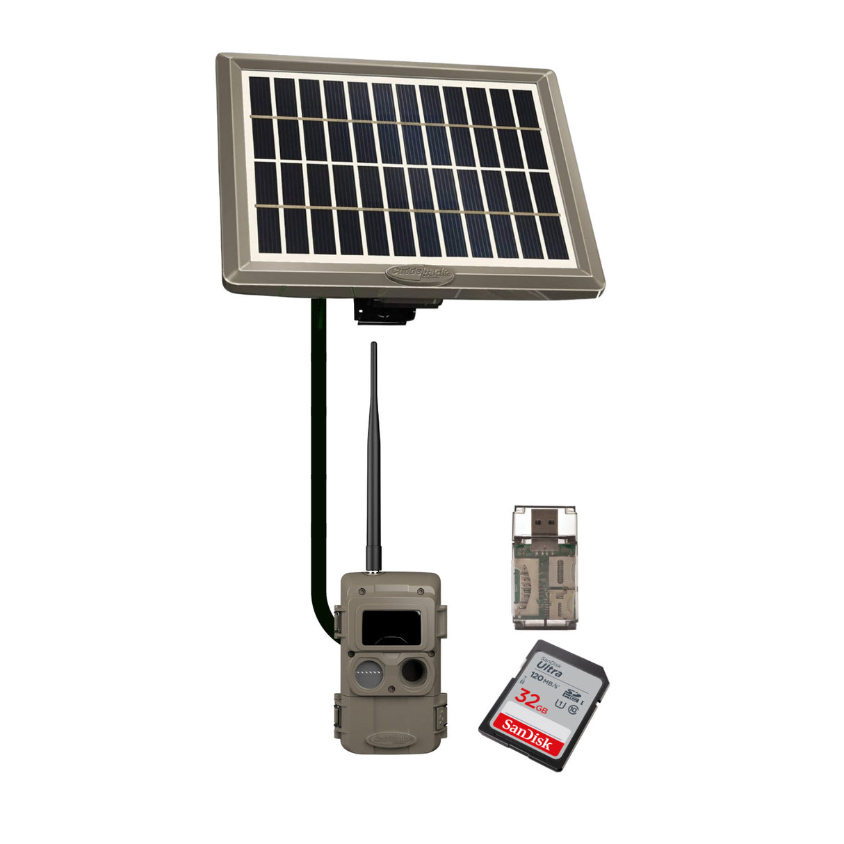 Cuddeback CuddeLink Wireless Trail Camera System with Solar Power Bank and Memory Card