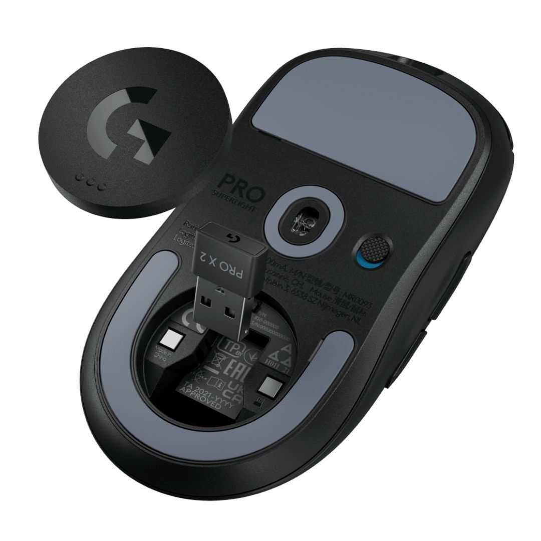 Logitech G PRO X SUPERLIGHT 2 LIGHTSPEED Gaming Mouse, Black