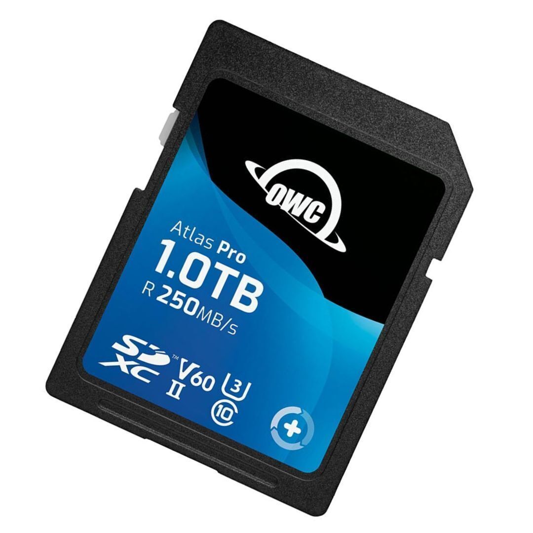 OWC 1.0 TB Atlas Pro High-Performance SDXC UHS-II V60 Memory Card for DSLR and Mirrorless Functions