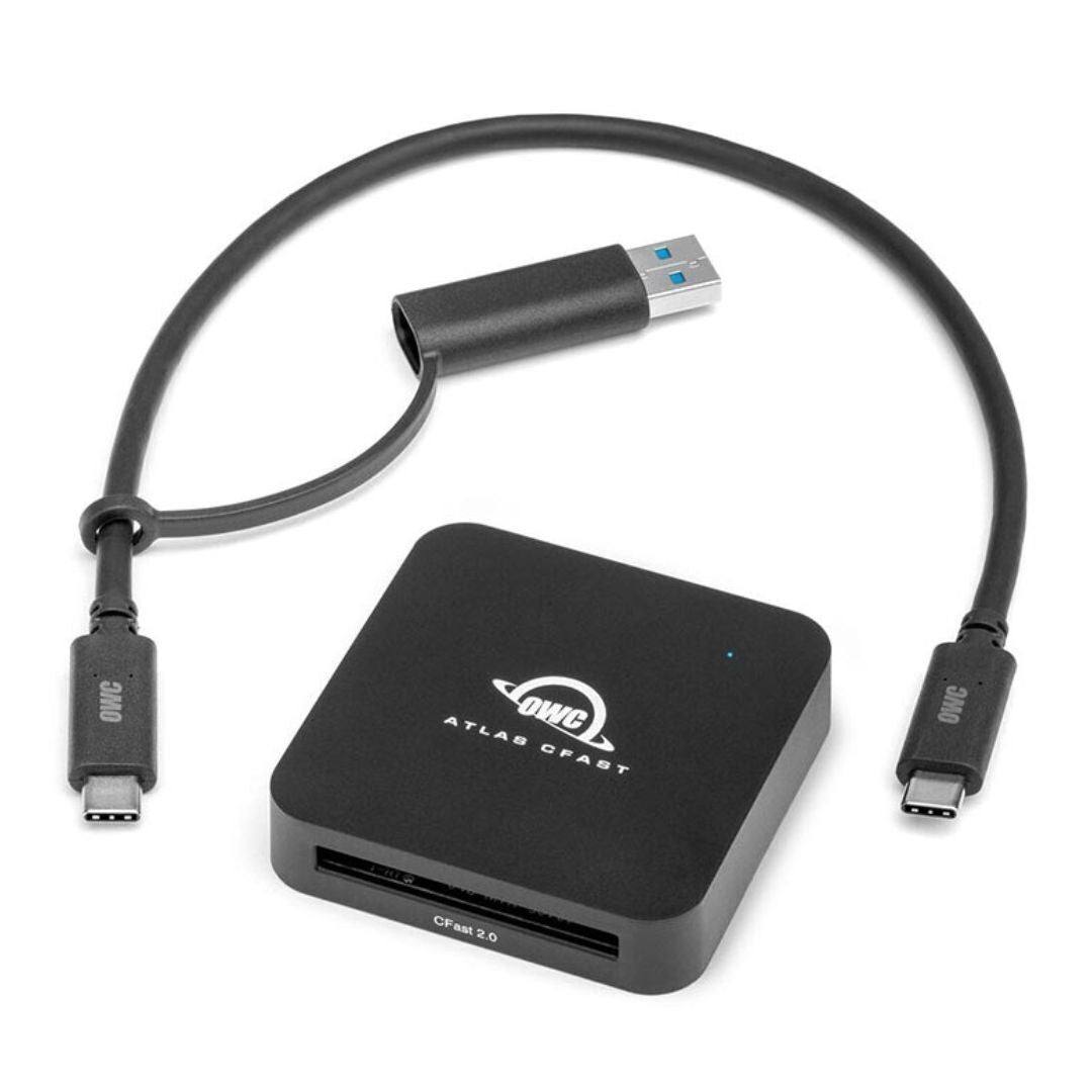 OWC Atlas CFast Card Reader with USB-C and USB-A Cable