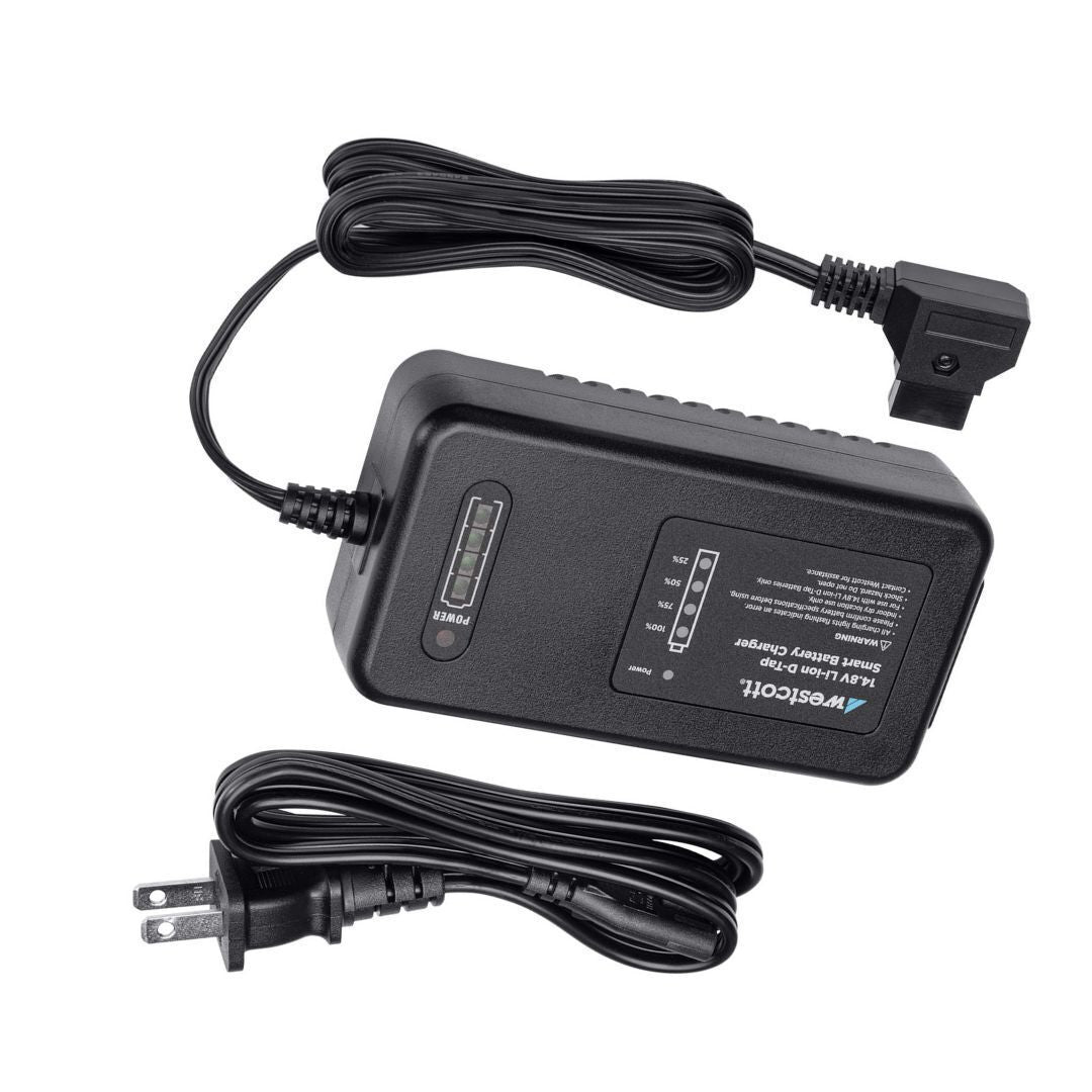 Westcott 14.8V D-Tap Li-Ion Battery Charger with Smart Charging Technology