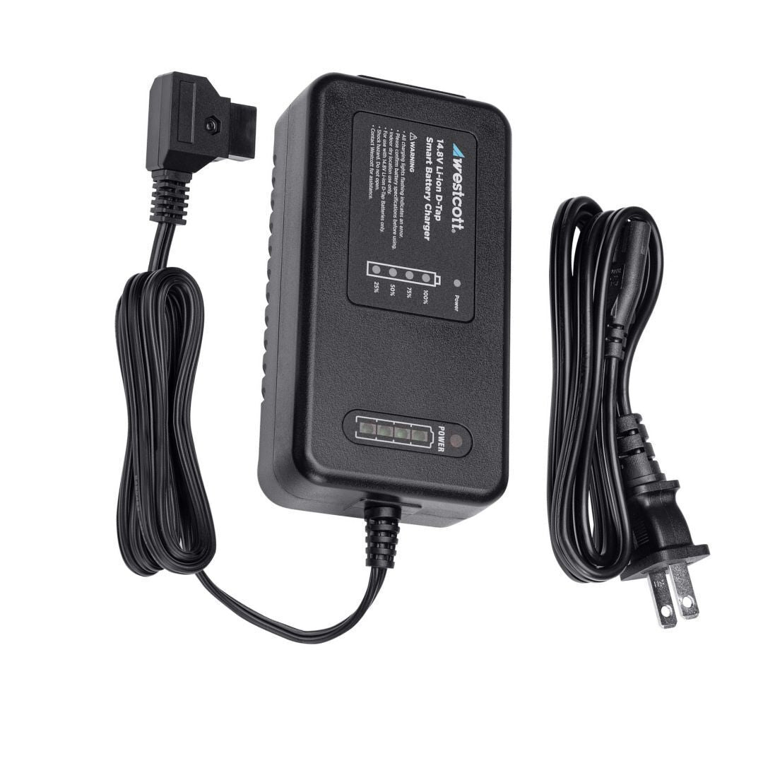 Westcott 14.8V D-Tap Li-Ion Battery Charger with Smart Charging Technology