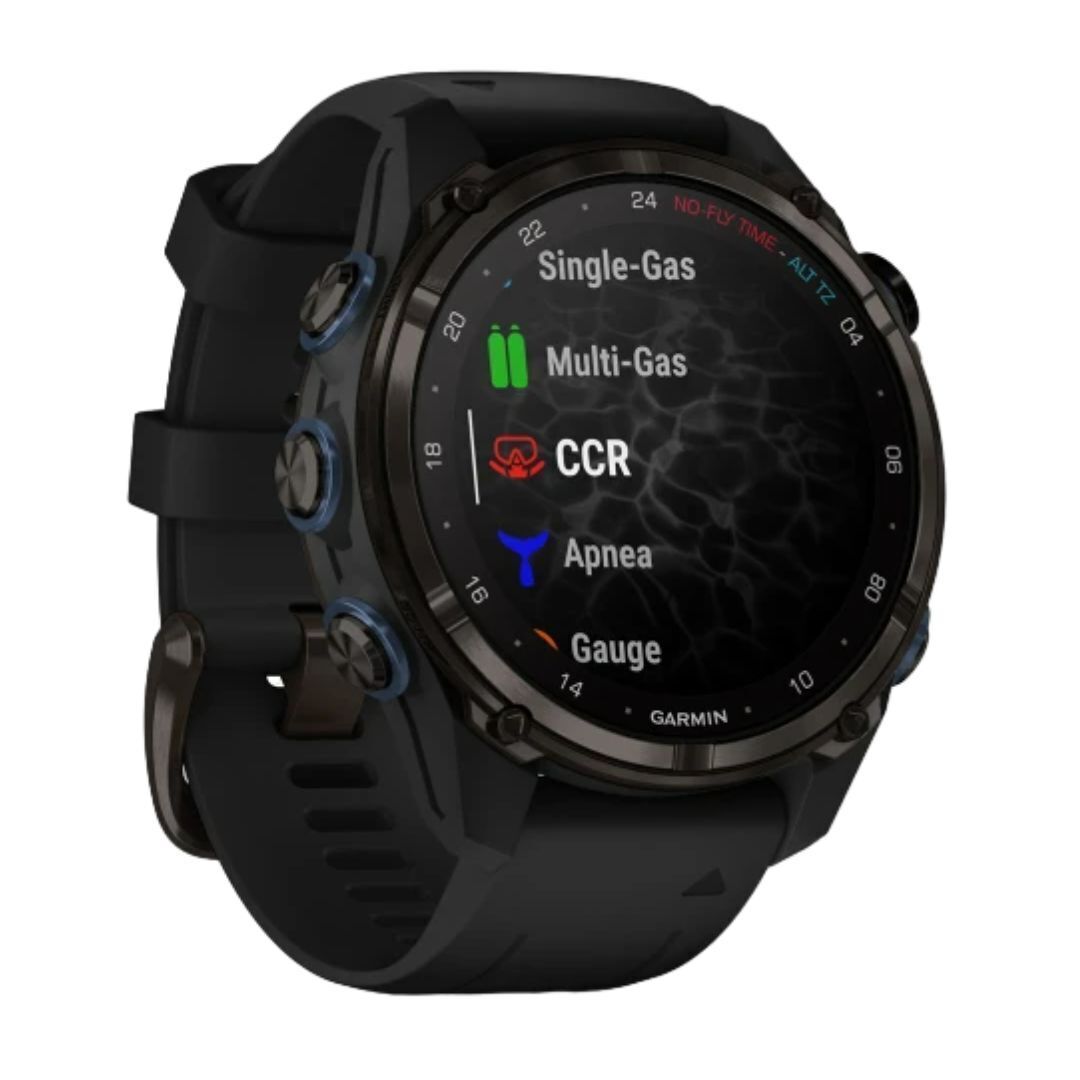 Garmin Descent Mk3i Watch Style-Dive Computer (43mm, Carbon Gray Titanium with Black Silicone Band)