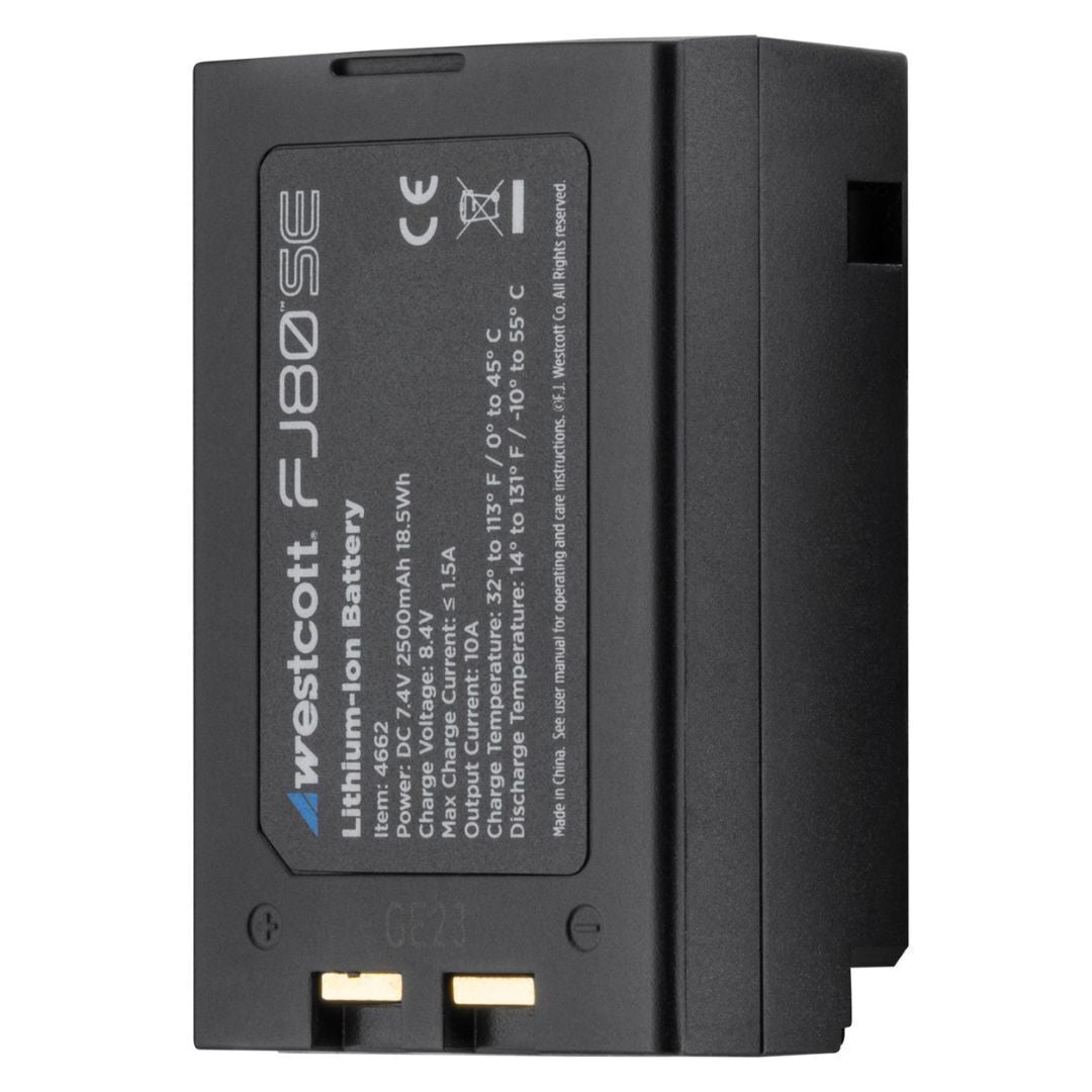 Westcott FJ80-SE DC 7.4V 2500mAh 18.5Wh Compact Removable Lithium-Ion Battery