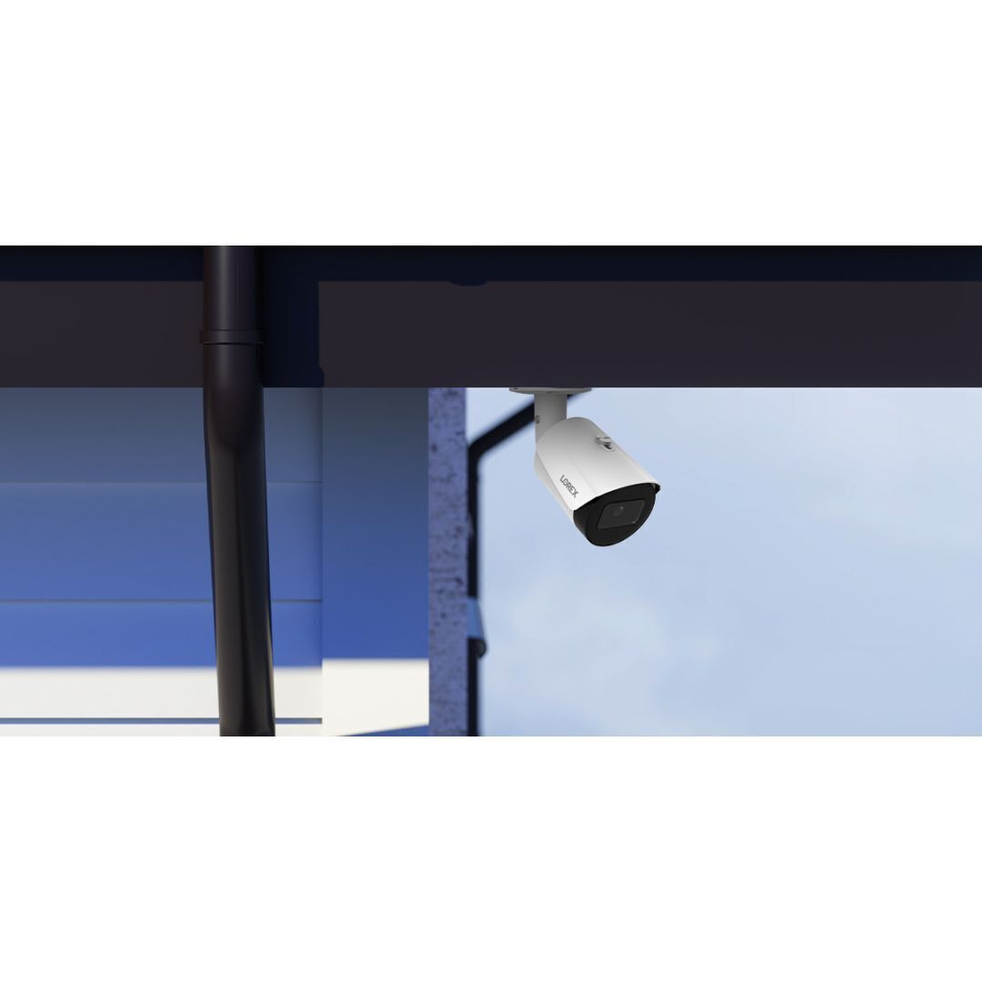 Lorex A20 IP Wired Bullet Security Camera with Listen-In Audio and Smart Motion Detection (White)