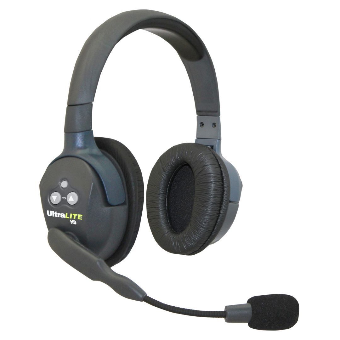 Eartec UltraLITE Double Headset ULDR-HD with Self-Contained and Hands-Free Design
