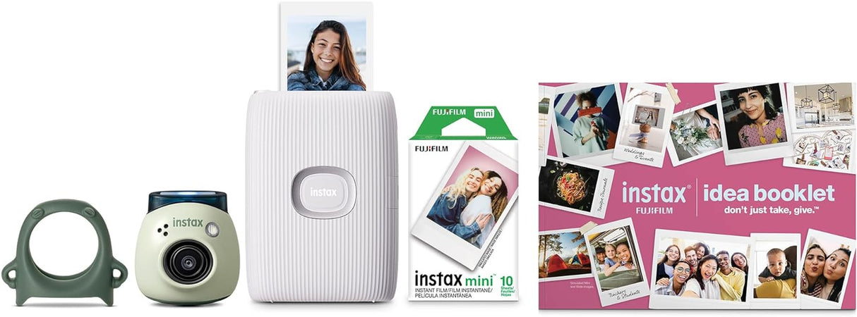 Fujifilm INSTAX GREEN PAL LINK 2 Bundle with Digital Camera and Smartphone Printer