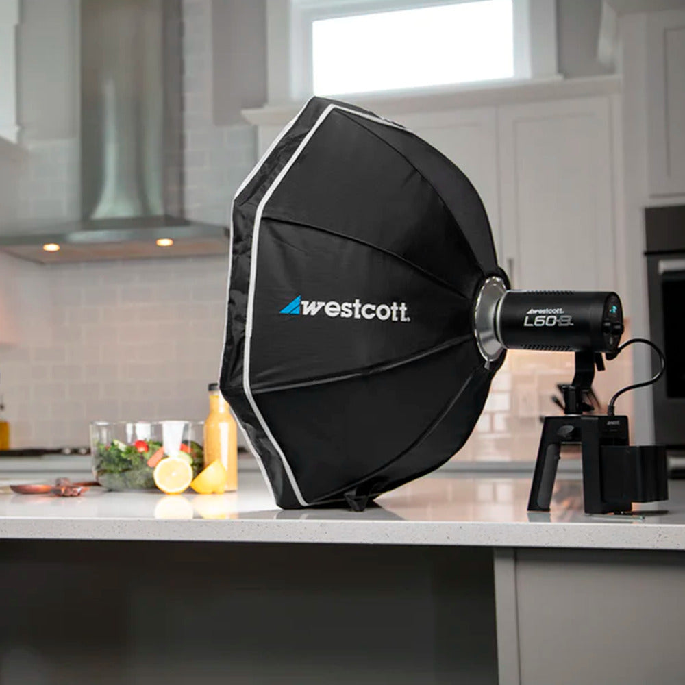 Westcott L60-B Bi-Color LED Video Light (60W) with V-Mount 14.8v Lithium-ion Battery and Charger Kit