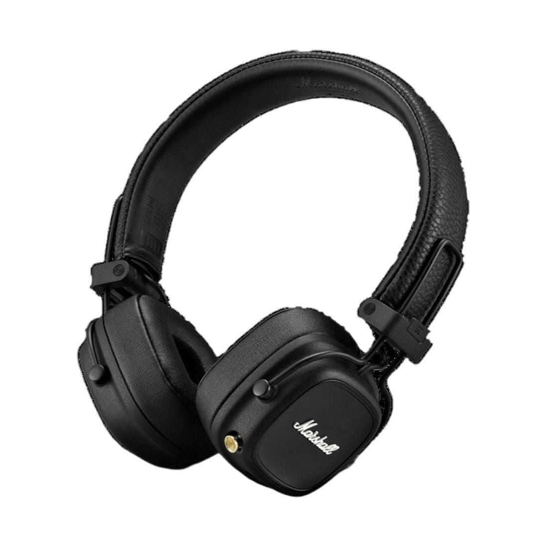 Marshall Major IV On-Ear Bluetooth Headphone with Over 80 Hours of Wireless Playtime (Black)