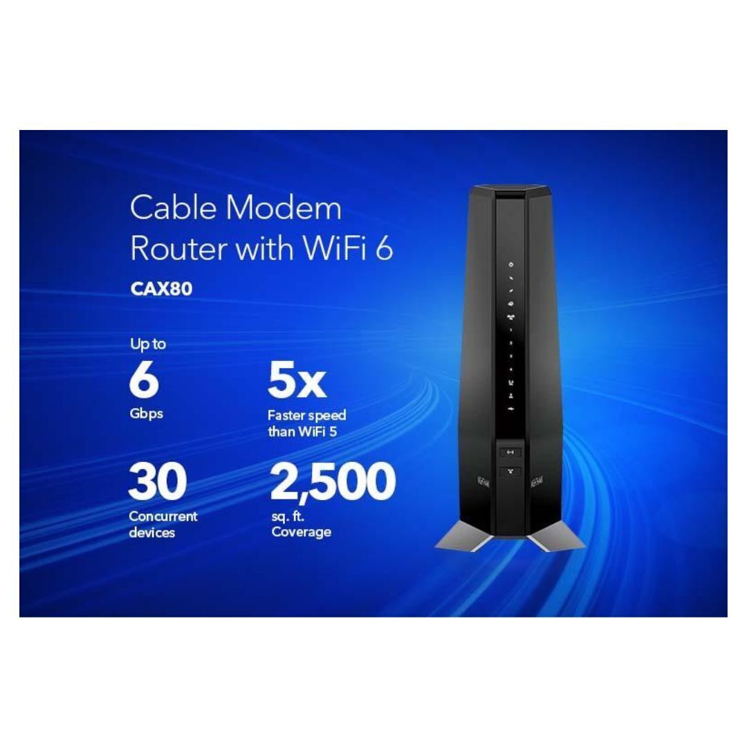 NETGEAR Nighthawk Cable Modem with Built-in Wi-Fi 6 Router and Multi-Gig Experience