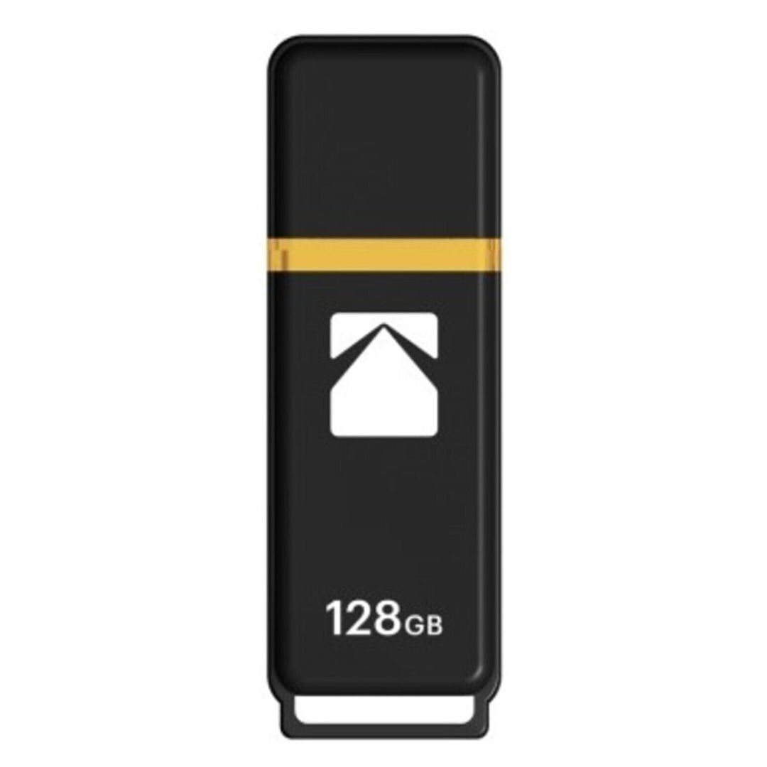 Kodak Classic K100 Cap and Body Series USB 3.2 Gen 1 Interface 128GB Flash Drive (10 Pack)