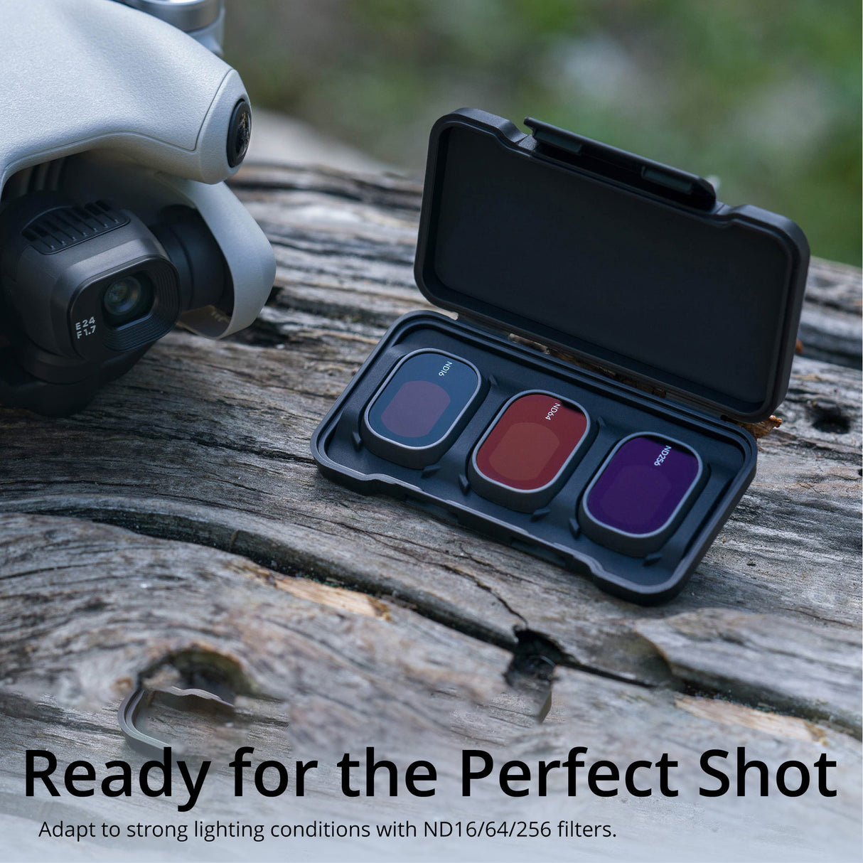 DJI Mini 4 Pro ND Filters Set (ND 16/64/256) and Wide-Angle Lens Bundle