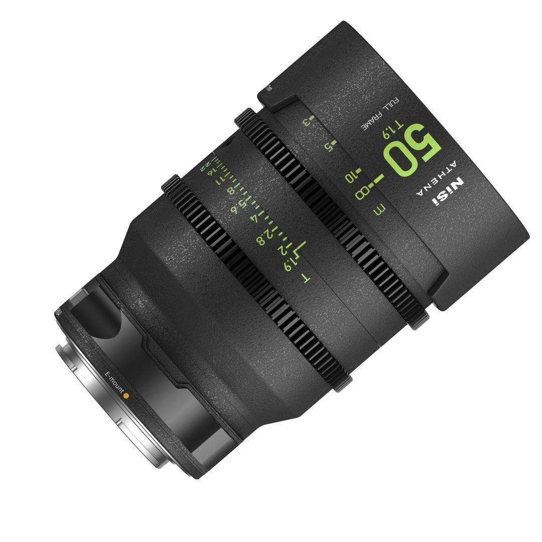 NiSi 50mm ATHENA PRIME Full Frame Cinema Lens T1.9 with 77mm Filter Thread (E Mount, Drop-in Filter)
