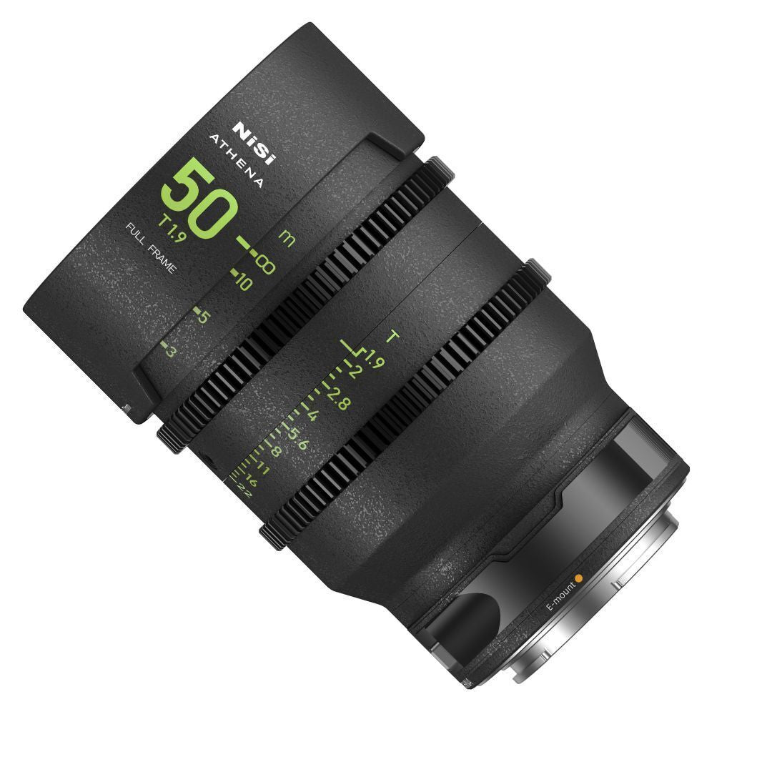 NiSi 50mm ATHENA PRIME Full Frame Cinema Lens T1.9 with 77mm Filter Thread (E Mount, Drop-in Filter)