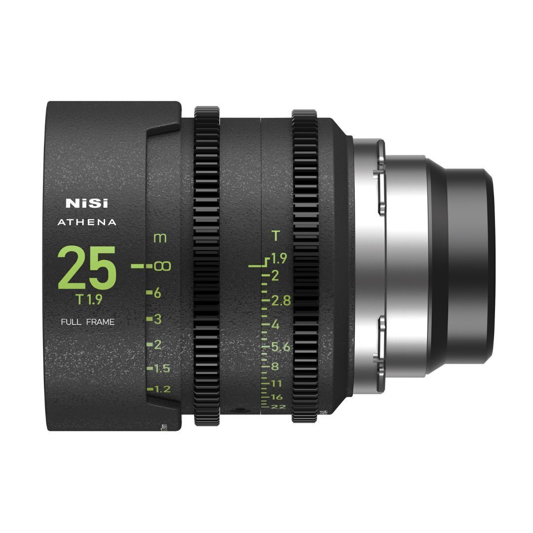 NiSi 25mm ATHENA PRIME Full Frame Cinema Lens T1.9 with Fluorescent Focal Scale (PL Mount)