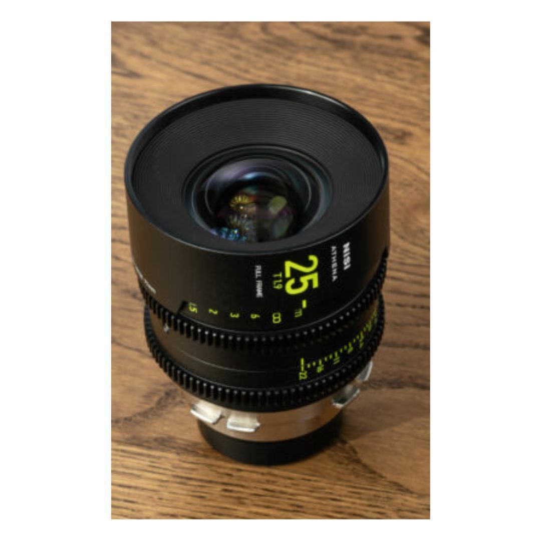 NiSi 25mm ATHENA PRIME Full Frame Cinema Lens T1.9 with Fluorescent Focal Scale (PL Mount)