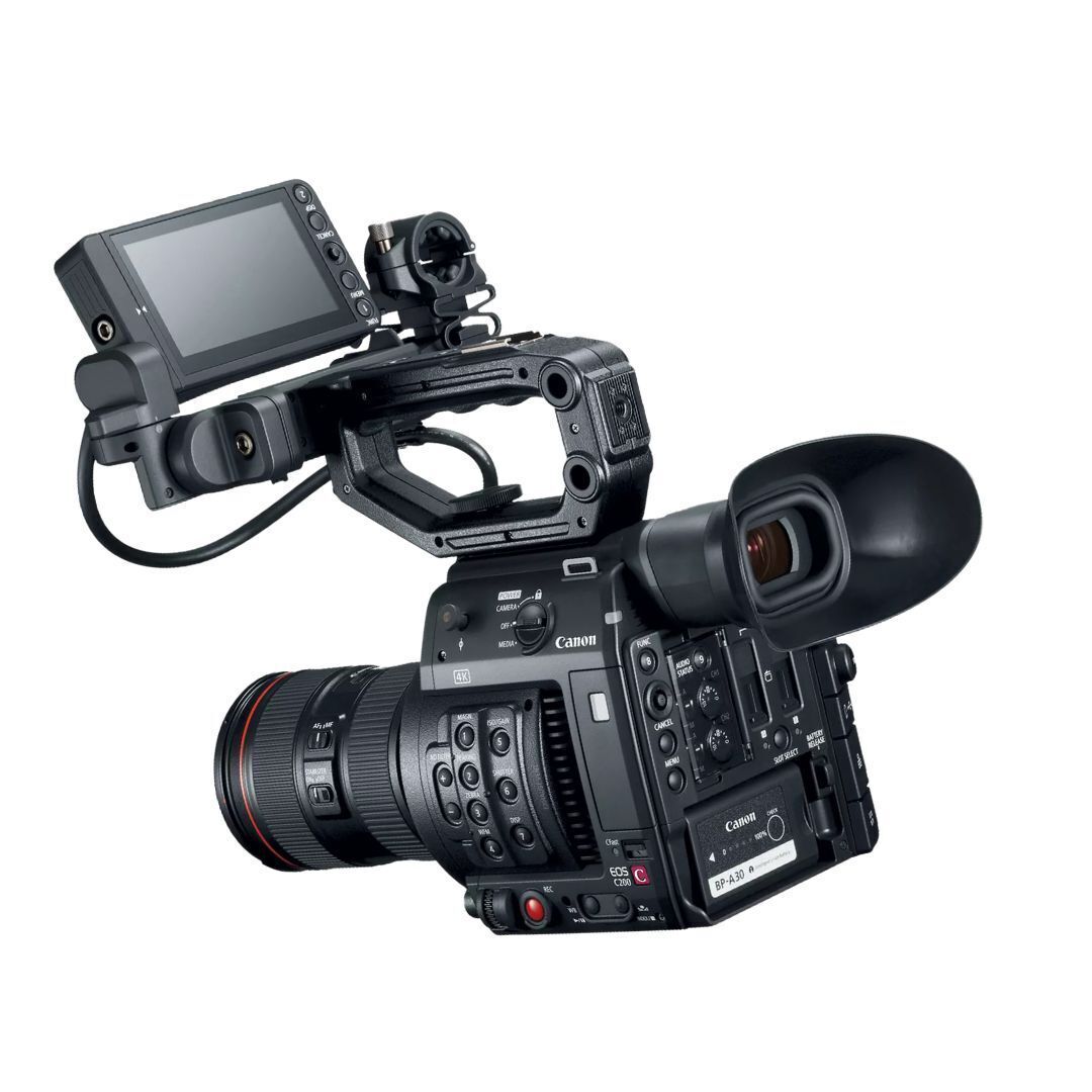 Canon EOS C200 Digital Cinema EF-Mount Camera with Built-In Electronic Viewfinder and LCD Monitor