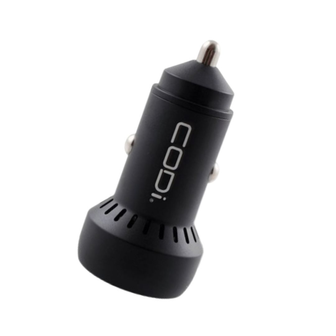 CODi 30W Dual Port Car Charger with USB-C and USB-A Quick Charge 3.0 Outputs for Smartphones