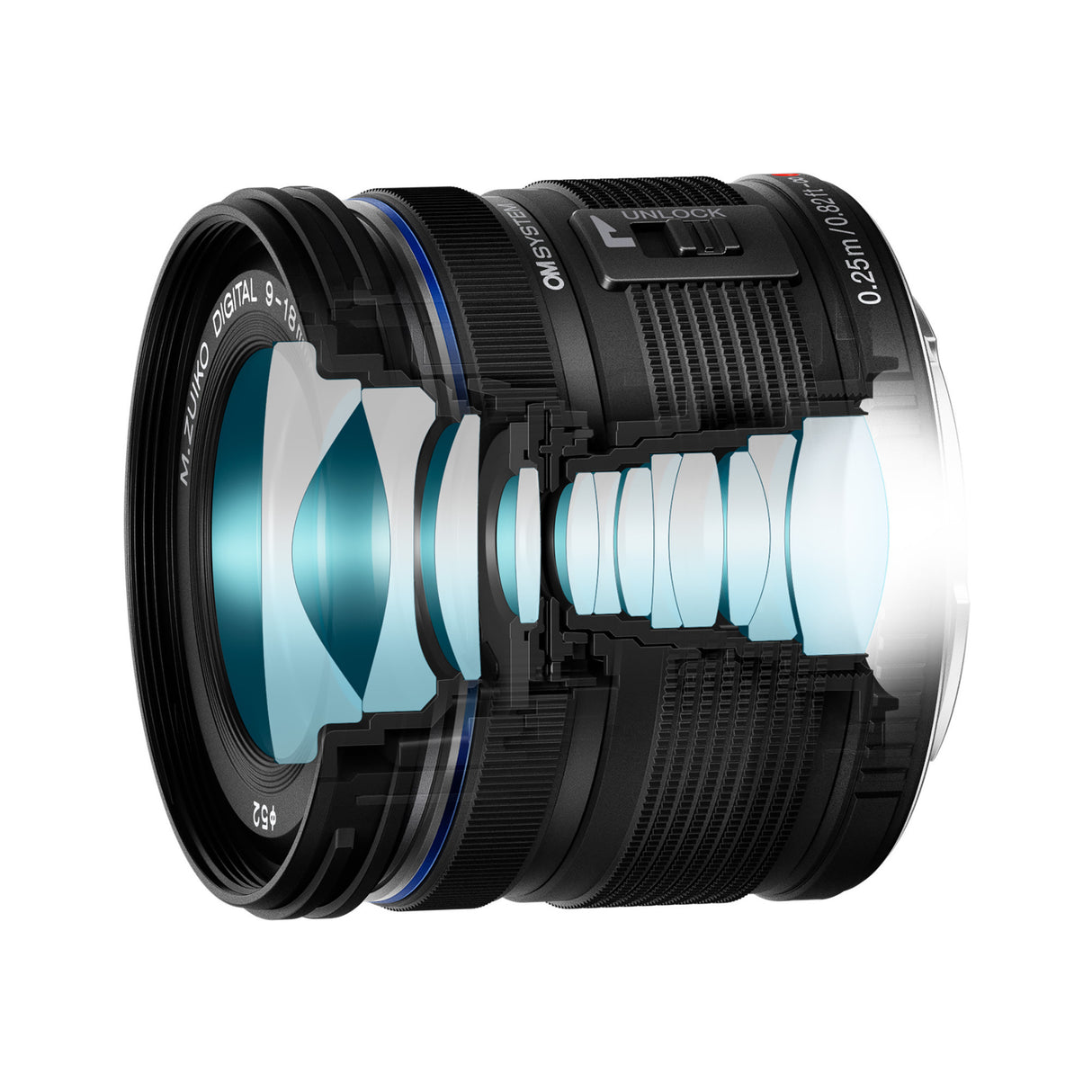 OM SYSTEM M.Zuiko Digital ED 9-18mm f/4-5.6 II Lens (Micro Four Thirds)