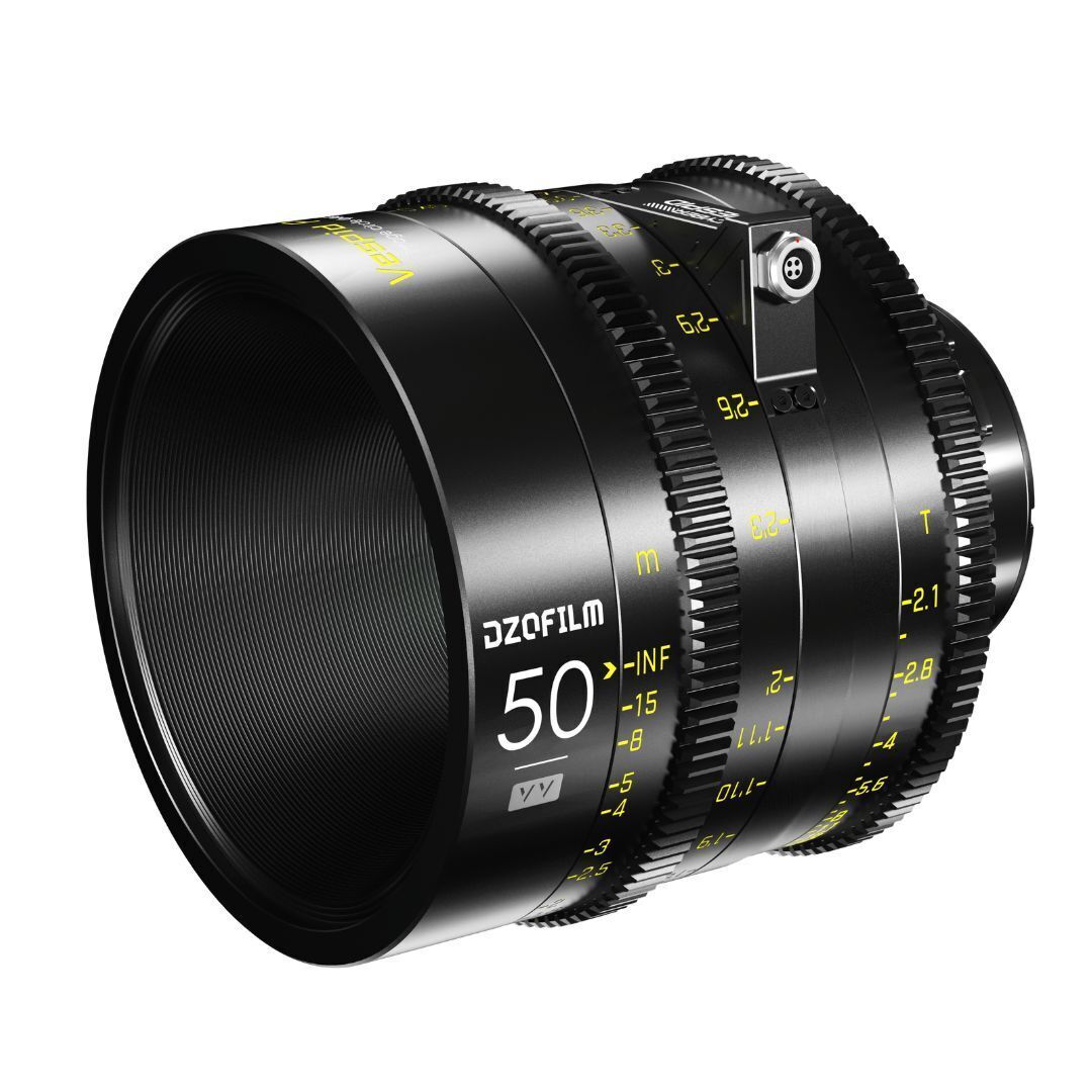 DZOFilm VESPID Cyber Full Frame 50mm T2.1 Prime Lens with Real-Time Transmission (PL and EF Mounts)
