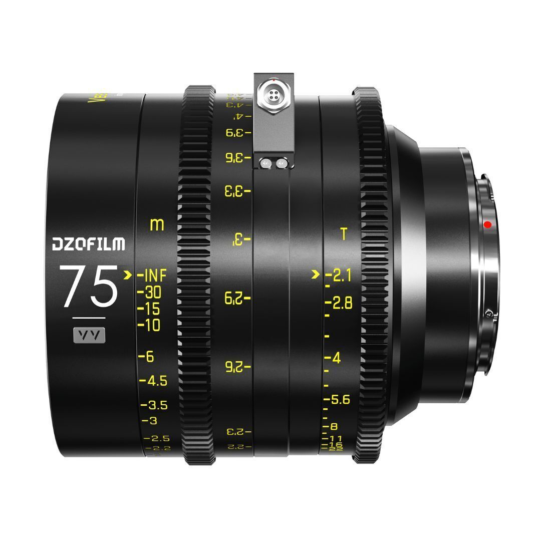 DZOFilm VESPID Cyber Full Frame 75mm T2.1 Prime Lens with Real-Time Transmission (PL and EF Mounts)