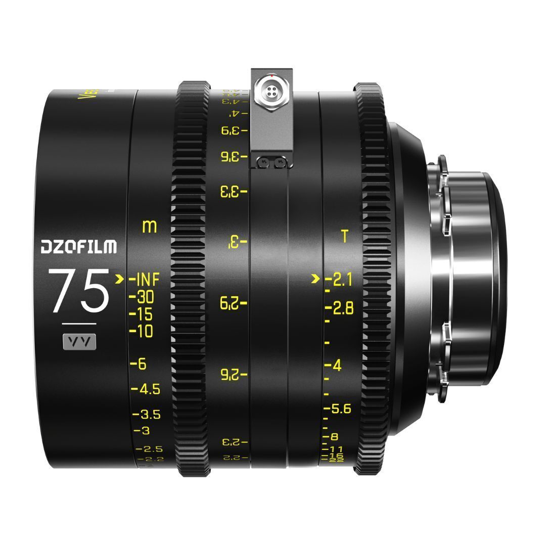 DZOFilm VESPID Cyber Full Frame 75mm T2.1 Prime Lens with Real-Time Transmission (PL and EF Mounts)