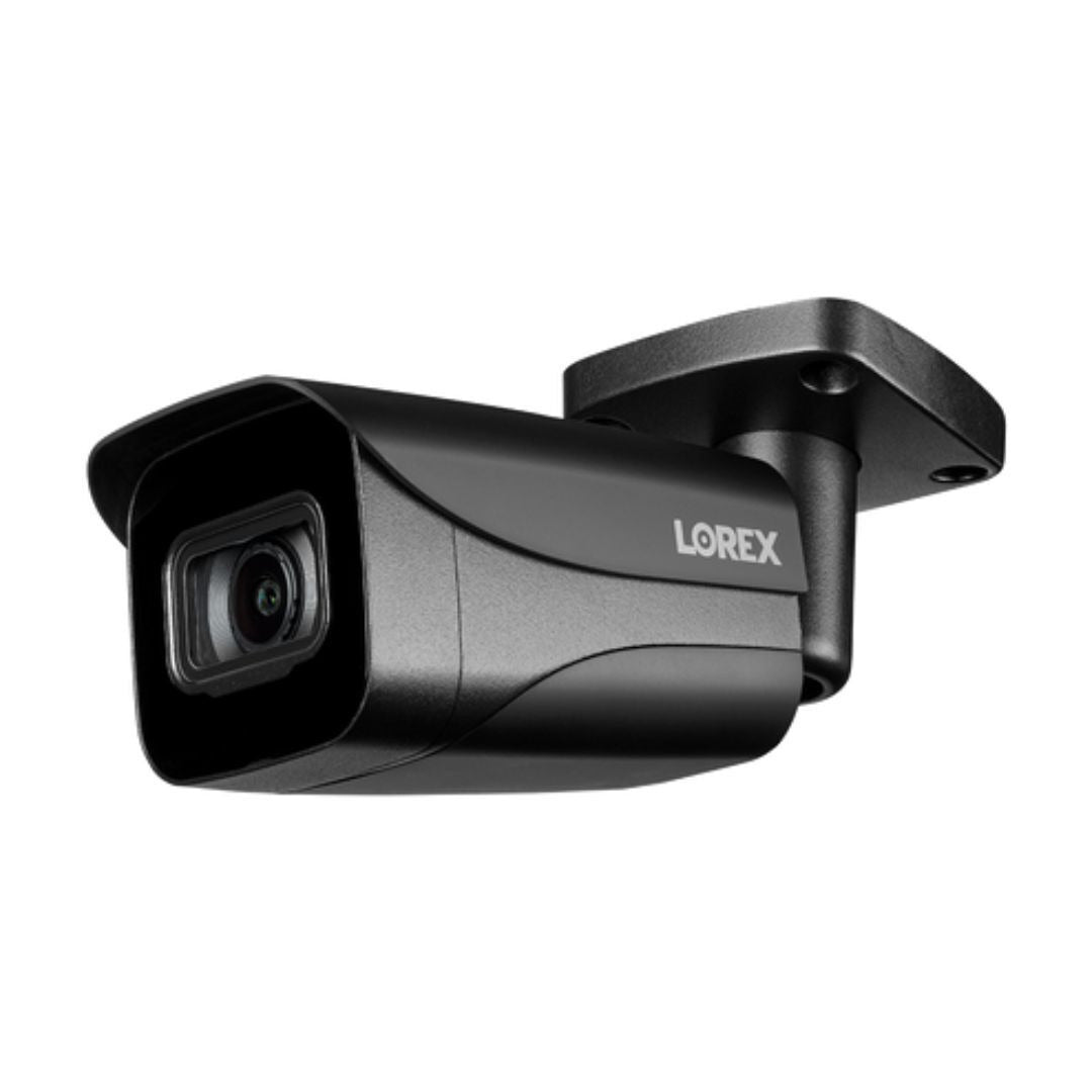 Lorex E841CAB 4K Ultra HD Outdoor Network Bullet Camera with Color Night Vision - Black, (2-Pack)