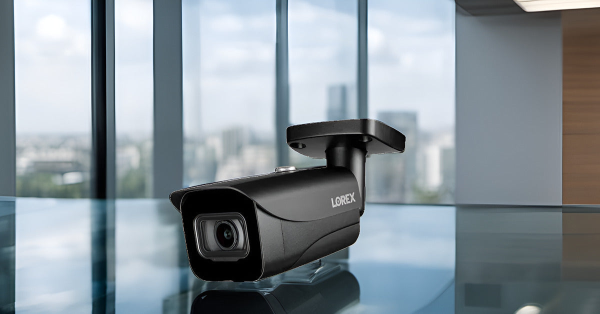 Lorex E841CAB 4K Ultra HD Outdoor Network Bullet Camera with Color Night Vision - Black, (2-Pack)