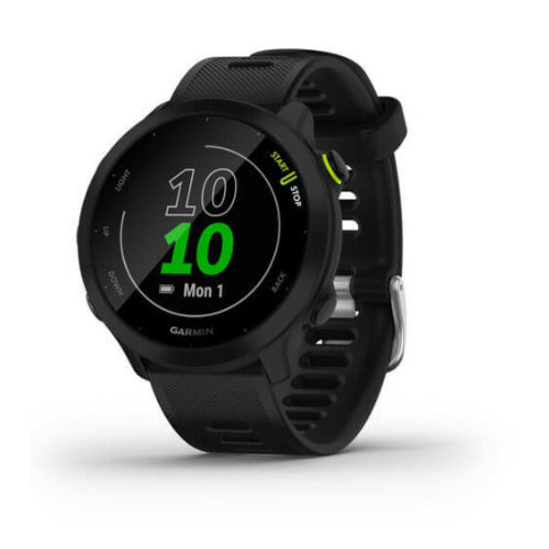 Garmin Forerunner 55 GPS Running Smartwatch (Black) with Charging Stand