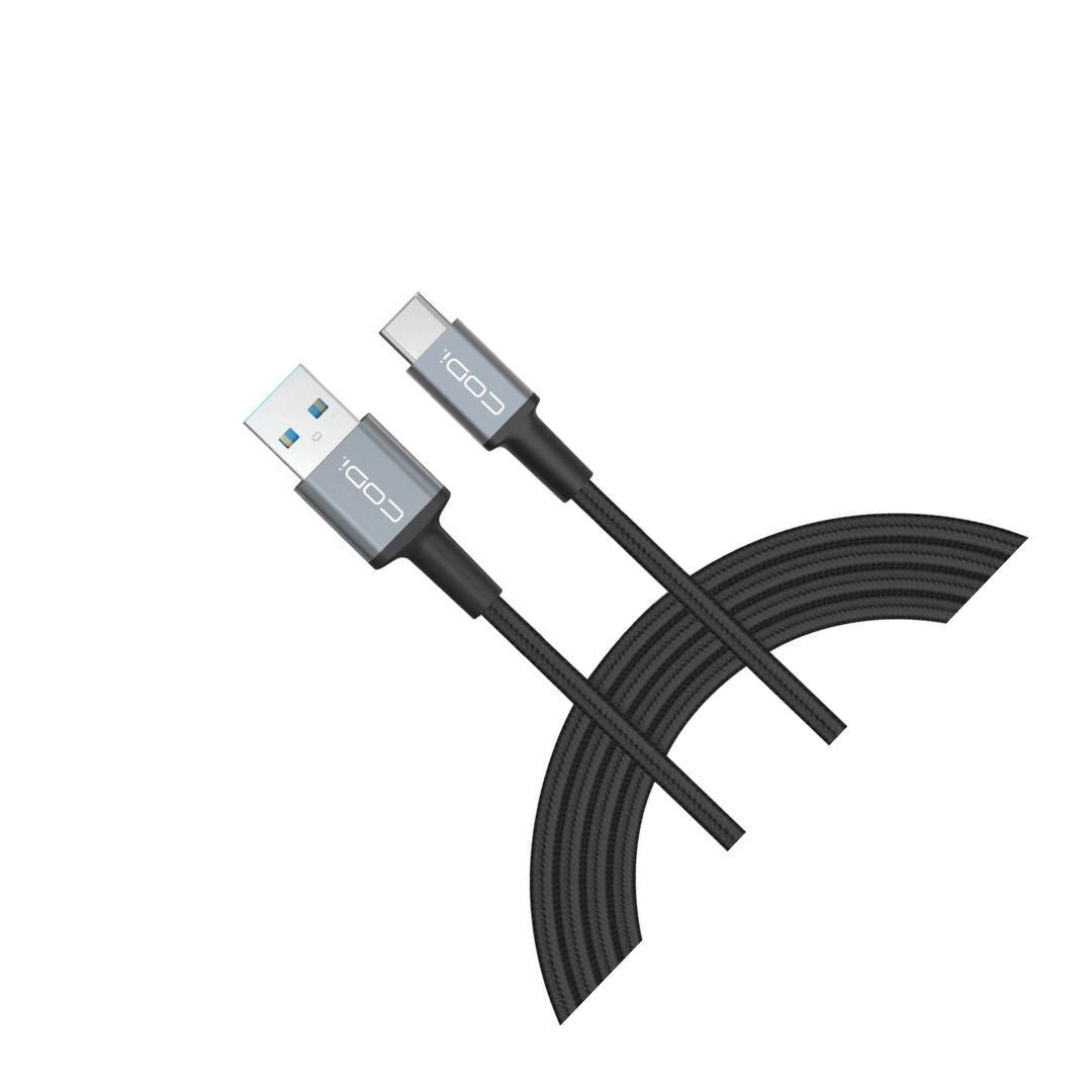 CODi 6-Foot Braided Nylon USB-A to USB-C Charge and Sync Cable
