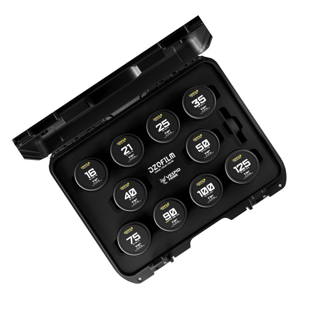DZOFilm VESPID Prime Cine 10-Lens Kit with 270 Degrees Focus Rotation (PL and EF Mounts)