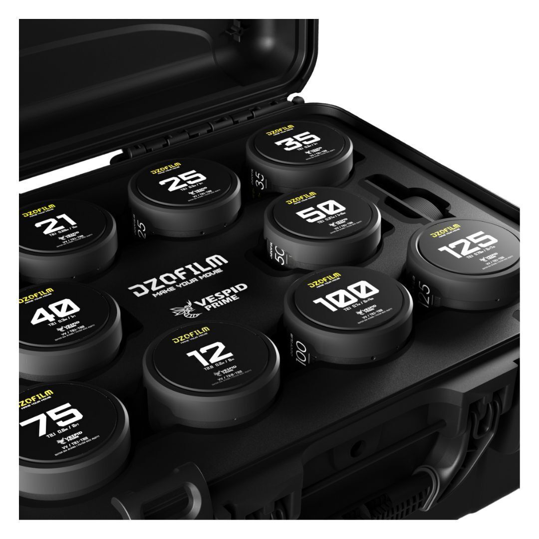 DZOFilm VESPID Prime Cine 10-Lens Kit with 270 Degrees Focus Rotation (ARRI PL and Canon EF Mounts)