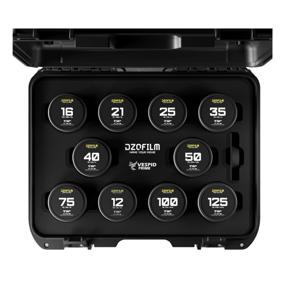 DZOFilm VESPID Prime Cine 10-Lens Kit with 270 Degrees Focus Rotation (ARRI PL and Canon EF Mounts)