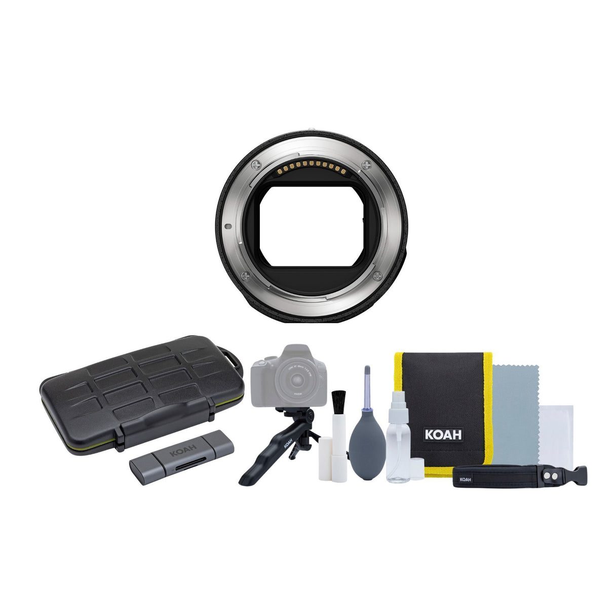 Nikon FTZ II Mount Adapter for Nikon Z Series Cameras with Cleaning Kit, SD Card Reader Bundle