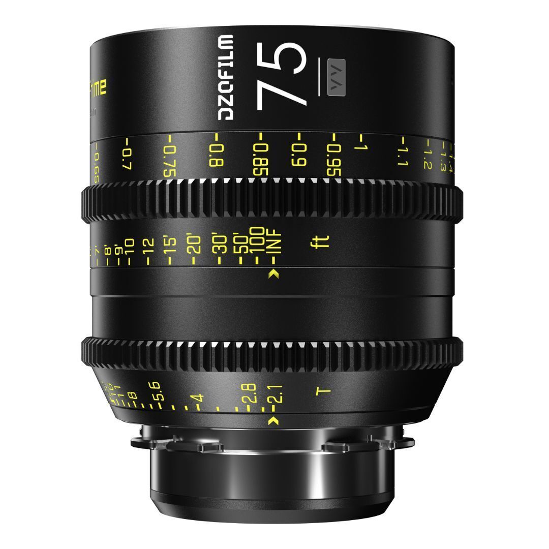 DZOFilm Vespid 25mm, 35mm, 50mm, 75mm, 100mm, 125mm T2.1, and Macro 90mm T2.8 7-Lens Kit B (Black)