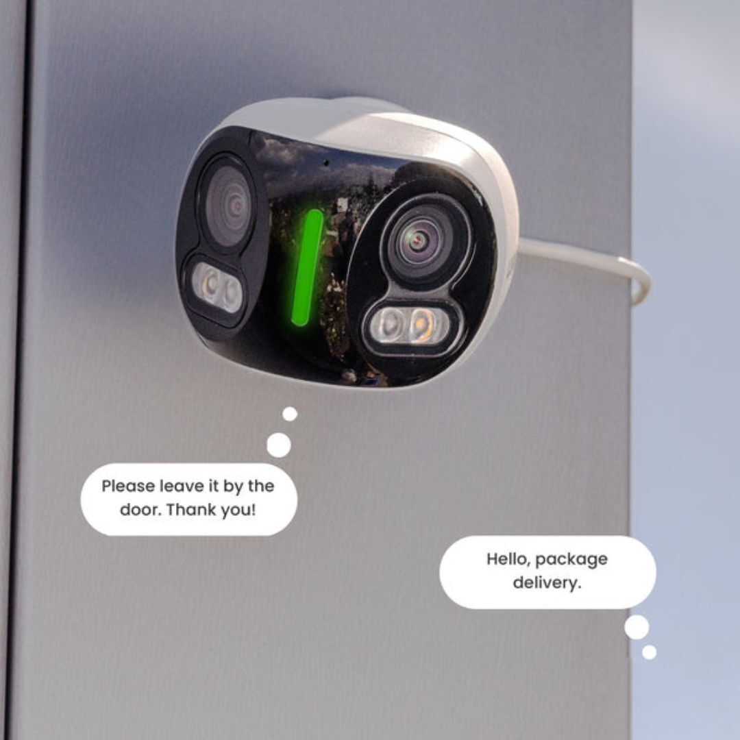 Lorex H20 4K Dual Lens IP Security Camera with Smart Security Lighting and Smart Motion Detection