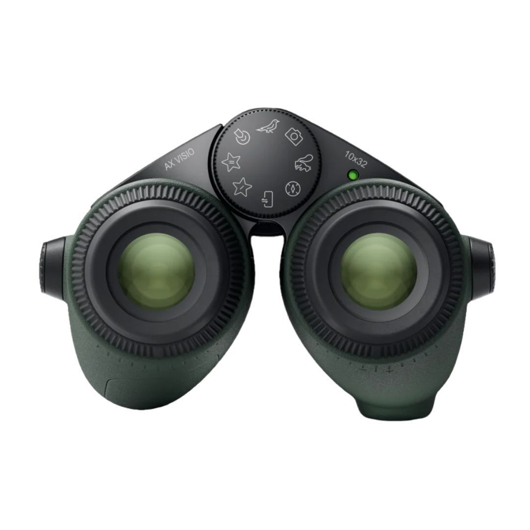 SWAROVSKI OPTIK AX Visio 10x32 Smart Binoculars with SWAROVSKI OPTIK Outdoor App Support (Green)