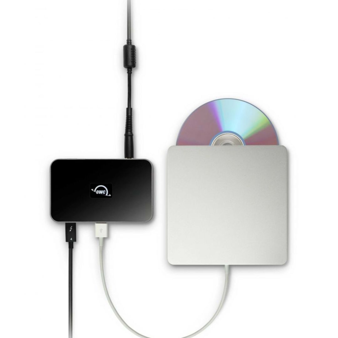 OWC Thunderbolt Hub with Three Thunderbolt 4 Ports and One USB Port for Thunderbolt 4 PC