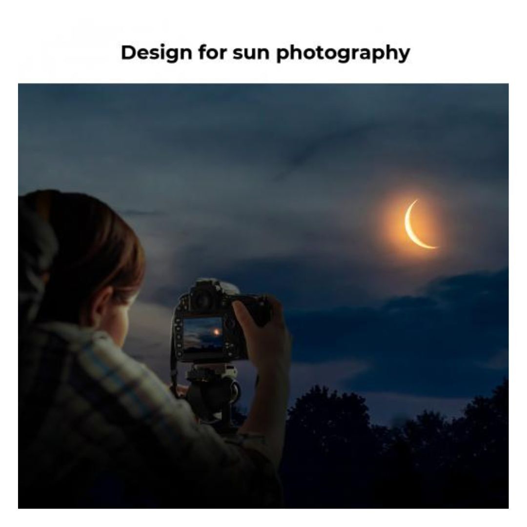 K&F Concept 55mm Solar Filter ND100000, 16.6-Stop Solid Neutral Density Filter for Nano-X Series