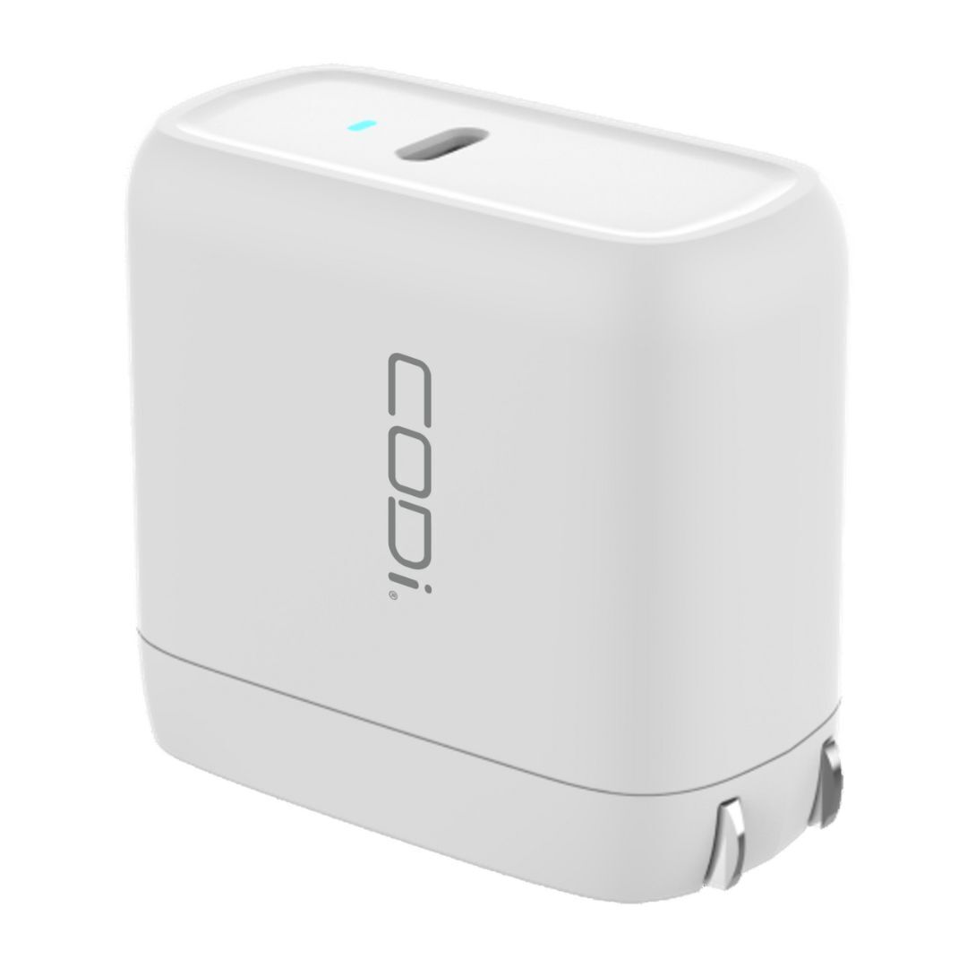 CODi 65W GaN Wall Charger with USB-C Port, Braided Cable, Over-Current and Over-Voltage Protection